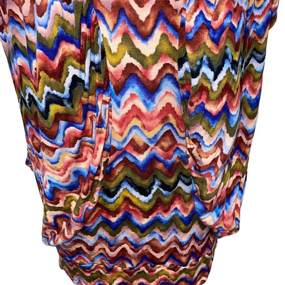 New The Podolls Flattering Ruched Striped Oversized Knit Top Anthropologie Tunic - Picture 6 of 11